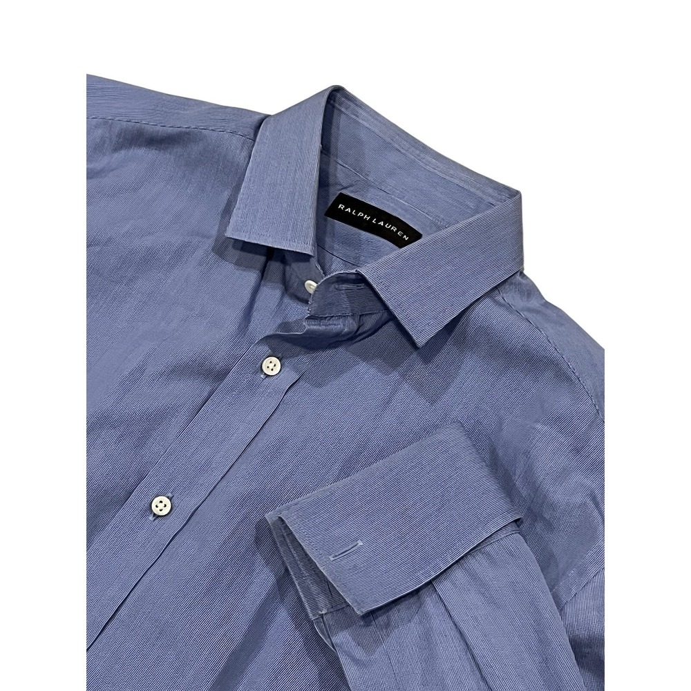 Men's Ralph Lauren Black Label Blue Cotton Long Sleeve Button Up Shirt L